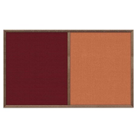 United Visual Products Slim Style Indoor Enclosed Corkboard, 18 UV501SC-BLACK-CORK